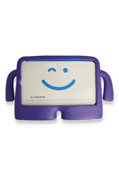 iPad 2022 10.9 (10.nesil) Kılıf Karakter Tablet Silikon - Mor-(5796) ürün görseli 1