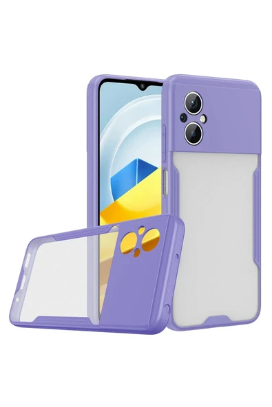 Xiaomi Poco M5 Kılıf Platin Silikon - Lila-(5796) ürün görseli 1