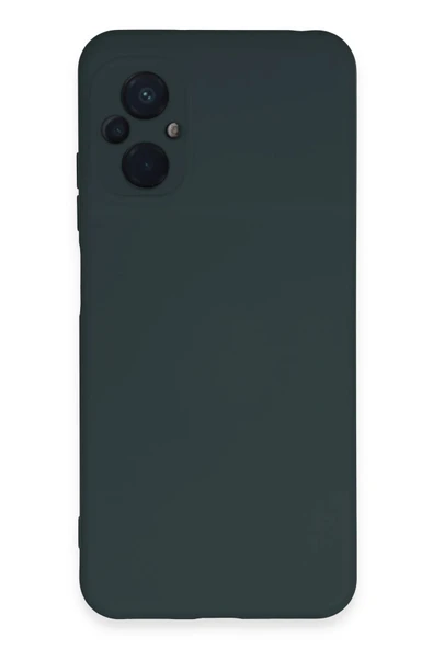 Xiaomi Poco M5 Kılıf Nano içi Kadife Silikon - Koyu Yeşil-(5796) ürün görseli 1