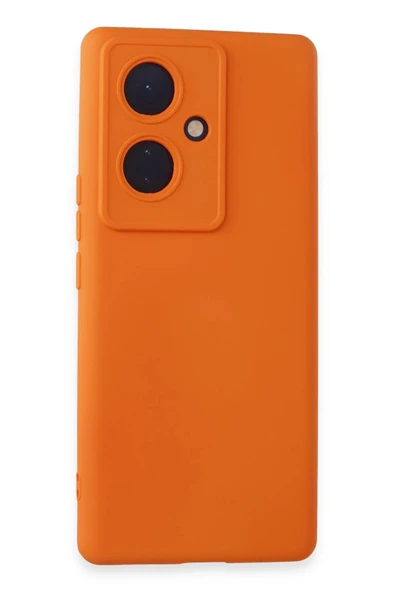 Vivo V29 Lite Kılıf Nano içi Kadife Silikon - Turuncu-(5796) ürün görseli 1