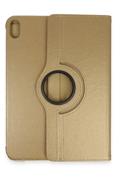 iPad 2022 10.9 (10.nesil) Kılıf 360 Tablet Deri Kılıf - Gold-(5796) ürün görseli 1