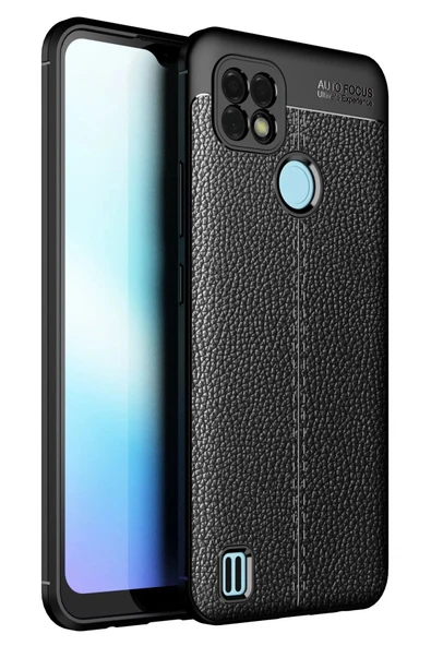 Realme C25 Kılıf Auto Focus Kapak - Siyah-(5796) ürün görseli 1