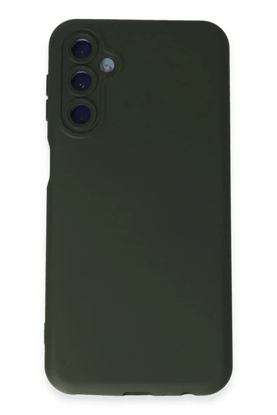 Samsung Galaxy M34 5G Kılıf Nano içi Kadife Silikon - Koyu Yeşil-(5796) ürün görseli 1