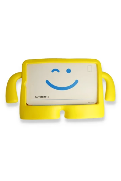iPad 2022 10.9 (10.nesil) Kılıf Karakter Tablet Silikon - Sarı-(5796) ürün görseli 1