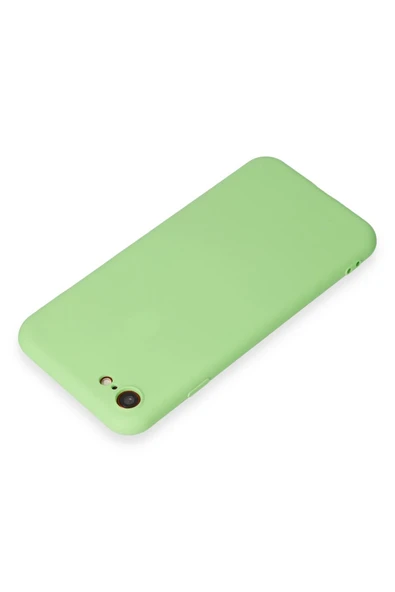 iPhone 7 Kılıf First Silikon - Açık Yeşil-(5796) - Resim 3
