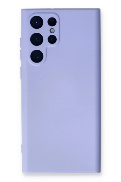 Samsung Galaxy S23 Ultra Kılıf Nano içi Kadife Silikon - Lila-(5796) ürün görseli 1