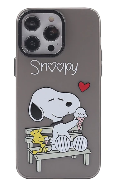 iPhone 14 Pro Max Kılıf Prada Desenli Kapak - Prada Siyah - 2-(5796) ürün görseli 1