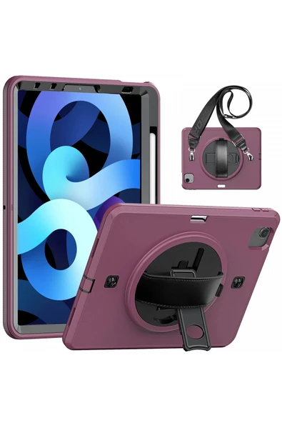 iPad Pro 11 (2020) Kılıf Strap-C Otterbox Tablet Kapak - Mürdüm-(5796) ürün görseli 1