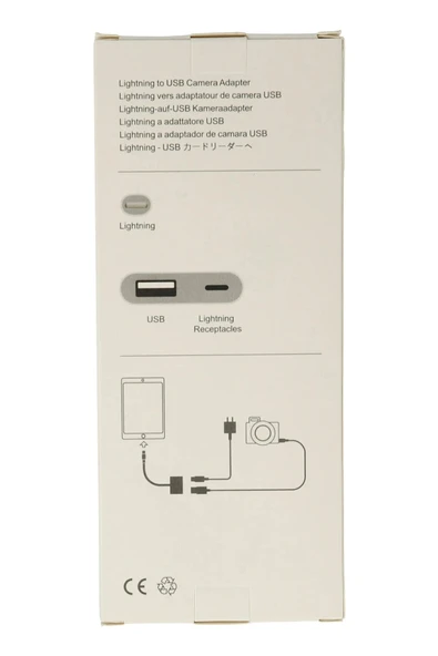 APR22 Iphone Otg 2in1 - Beyaz-(5796) - Resim 4