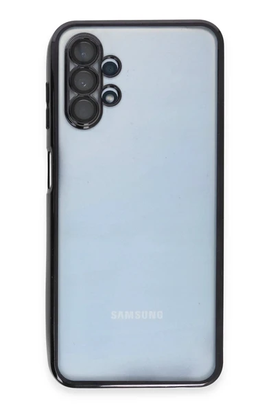 Samsung Galaxy A13 4G Kılıf Lensli Silikon - Siyah-(5796) ürün görseli 1