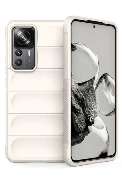 Xiaomi Mi 12T Pro Kılıf Optimum Silikon - Krem-(5796) ürün görseli 1