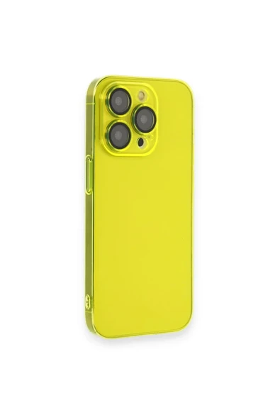 iPhone 13 Pro Max Kılıf Armada Lensli Kapak - Sarı-(5796) ürün görseli 1