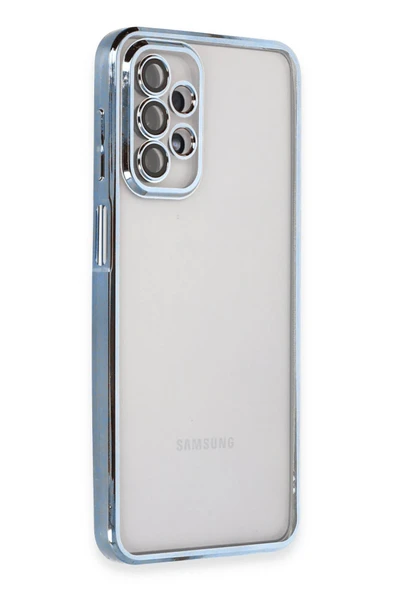 Samsung Galaxy A23 4G Kılıf Lensli Silikon - Açık Mavi-(5796) ürün görseli 1
