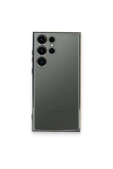 Samsung Galaxy S24 Ultra Kılıf Lensli Silikon - Gümüş-(5796) ürün görseli 1