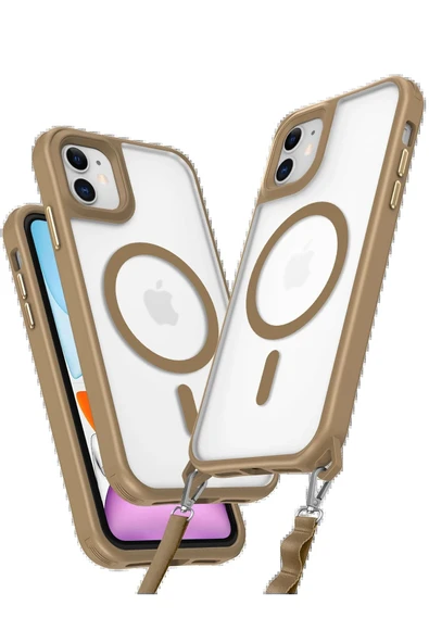 iPhone 11 Kılıf Enka Magsafe Silikon Kılıf - Desert-(5796) ürün görseli 1