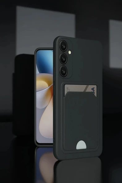 Samsung Galaxy A26 Kılıf Kelvin Kartvizitli Silikon - Siyah-(5796) ürün görseli 1