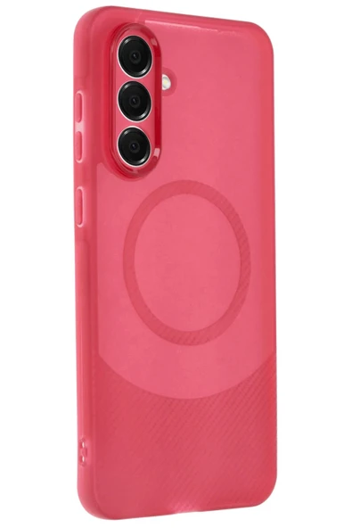 Samsung A56 Kılıf Maya Karbon Kapak - Bordo-(5796) ürün görseli 1