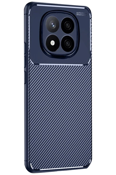 Xiaomi Redmi Note 14 Pro Plus Kılıf Auto Focus Karbon Kapak - Lacivert-(5796) ürün görseli 1
