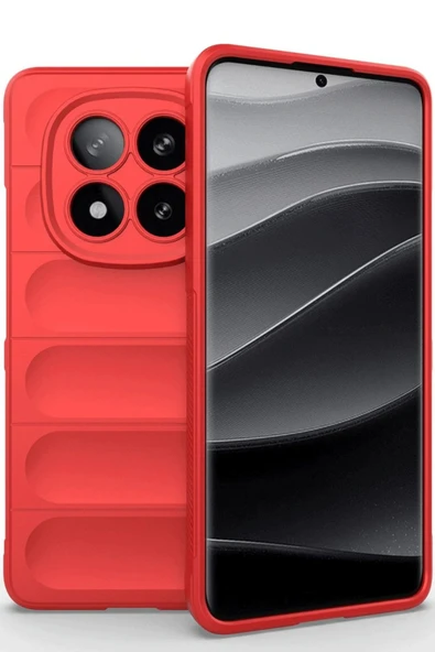 Xiaomi Redmi Note 14 Pro 5G Kılıf Optimum Silikon - Kırmızı-(5796) ürün görseli 1