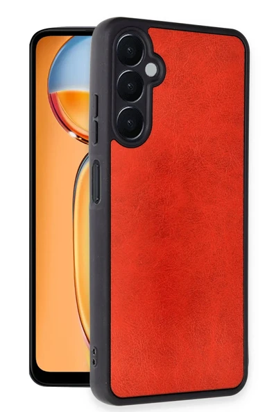 Samsung Galaxy A56 Kılıf Aras Deri Kapak - Kırmızı-(5796) ürün görseli 1