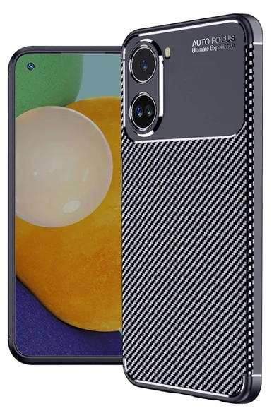 Xiaomi Poco X7 Pro Kılıf Auto Focus Karbon Kapak - Lacivert-(5796) ürün görseli 1