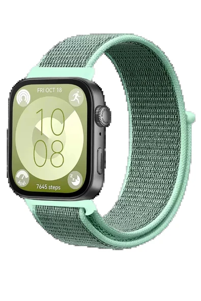 Huawei Fit 4 Hasırlı Cırtcırtlı Kordon - Turkuaz-(5796) ürün görseli 1
