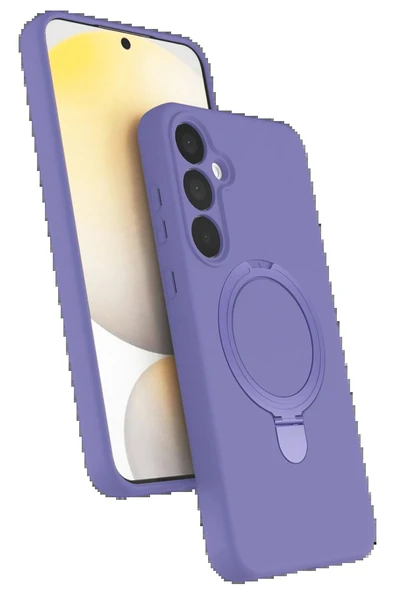 Samsung Galaxy A16 5G Regal Magsafe Standlı Kapak - Lila-(5796) ürün görseli 1