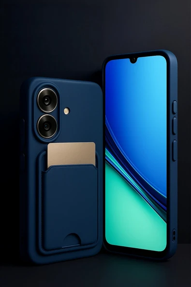 Realme Note 60 Kelvin Kartvizitli Silikon - Lacivert-(5796) ürün görseli 1