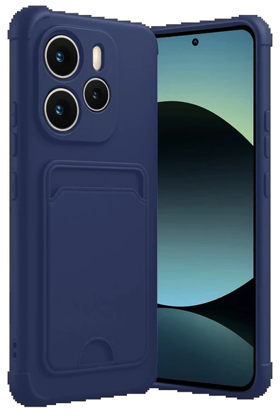 Xiaomi Redmi Note 14 4G Kelvin Kartvizitli Silikon - Lacivert-(5796) ürün görseli 1