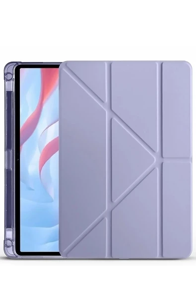 Huawei Honor Pad X9A Kalemlikli Mars Tablet Kılıfı - Açık Mor-(5796) ürün görseli 1