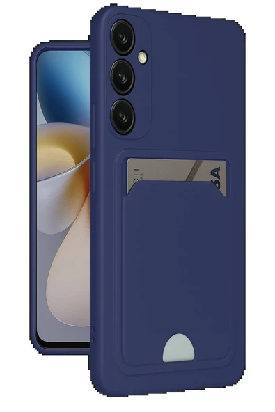 Samsung Galaxy M15 Kelvin Kartvizitli Silikon - Lacivert-(5796) ürün görseli 1