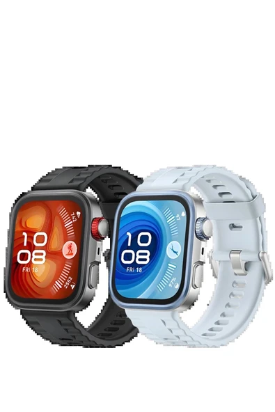 Huawei Fit 4 Nova Silikon Kordon - Gri-(5796) - Resim 3