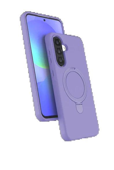 Samsung Galaxy A56 Regal Magsafe Standlı Kapak - Lila-(5796) ürün görseli 1