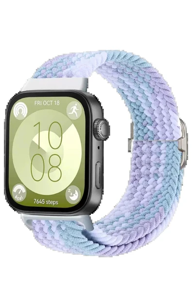 Huawei Fit 4 Star Kordon - Lila-Beyaz-(5796) ürün görseli 1