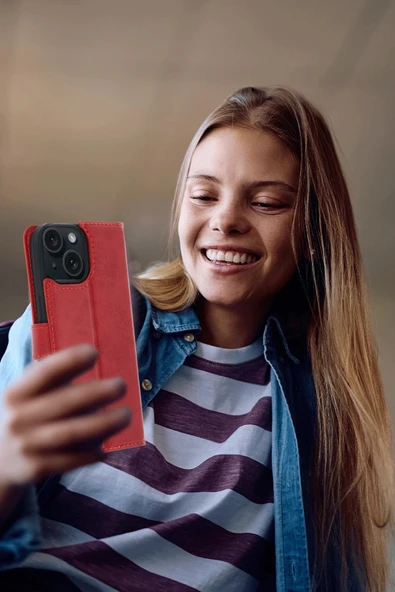 Apple iPhone 15 Trend S Plus Kapaklı Kılıf - Taba-(5796) ürün görseli 1