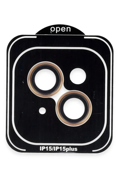 iPhone 15 PVD Metal Kamera Lens - Turuncu-(5796) ürün görseli 1