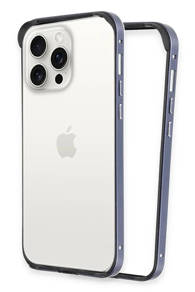iPhone 15 Pro Land Bumper Koruma Kapak - Lacivert-(5796) ürün görseli 1