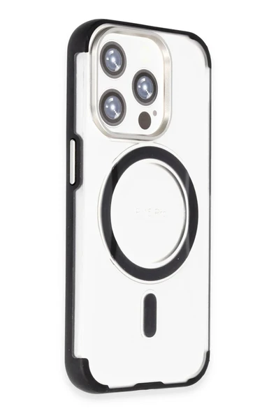 iPhone 15 Pro Max Hilton Magsafe Kapak - Siyah-(5796) - Resim 2