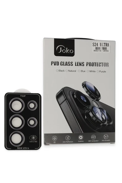 Samsung Galaxy S24 Ultra PVD Metal Kamera Lens - Derin Mor-(5796) ürün görseli 1
