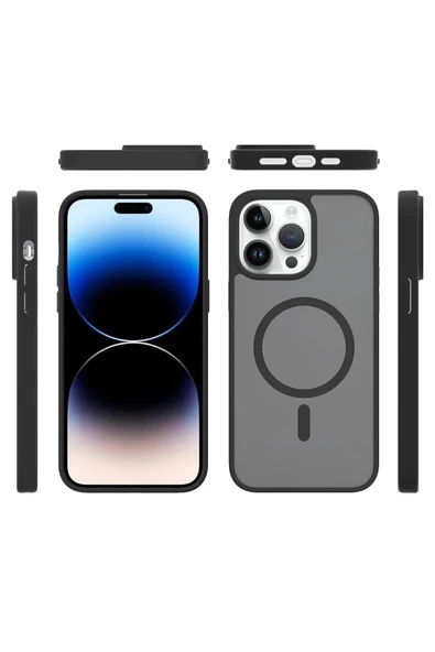 iPhone 15 Pro Max Jota Magsafe Kapak - Titan Gri-(5796) ürün görseli 1