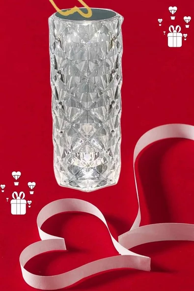 Sevgililer Günü İçin Hediye Kristal Lamba Sevgiliye Hediye USB Şarjlı Gece Lambası MİR38902540 ürün görseli 1