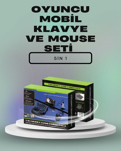 Mobil Oyunlar için Klavye, Mouse ve Dönüştürücü Seti MİR33697902 ürün görseli 1
