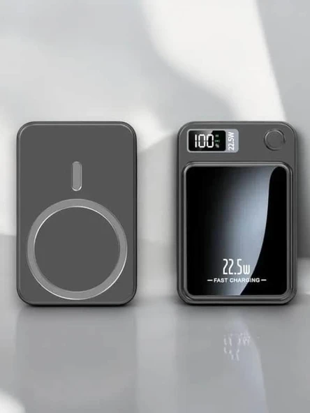 10.000 mAh Wireless Şarjlı Powerbank - Resim 5