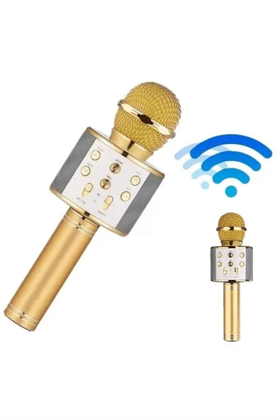 Bluetooth Hoparlör USB AUX SD Kart Kaoroke Mikrofon Uzun Pil Ömrü MİR74703123 ürün görseli 1