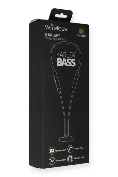 KR103 Kablosuz Kulaklık - Siyah-(5796) ürün görseli 1