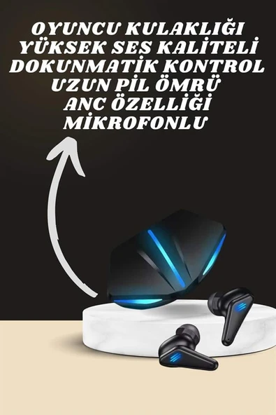 7 Kordonlu Akıllı Saat Ve Oyuncu Kulaklığı ANC Özelliği Kulak İçi Mikrofonlu Sesli Görüşme MİR67647157 ürün görseli 1