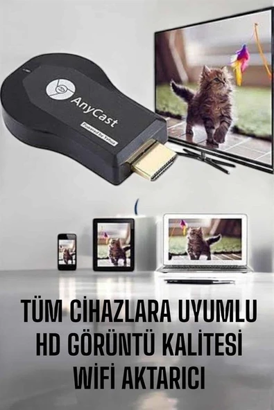 M9 Plus Kablosuz Görüntü+Ses Aktarıcı HDMI TV MİR84668425 ürün görseli 1