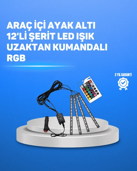 RGB LED Şerit Aydınlatma – Kolay Kurulumlu MİR83964613 ürün görseli 1