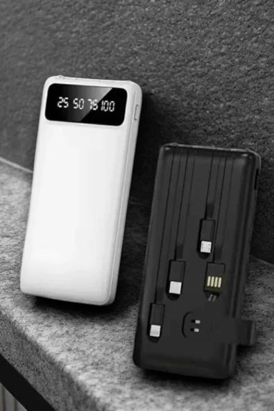 Powerbank 20.000 Mah LCD Ekran USB Lightning Type-C Uyumlu İOS ve Android MİR36821114 ürün görseli 1
