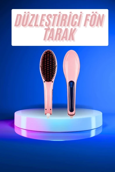Saç Düzleştirici Tarak Dijital Göstergeli Seramik Kaplama Sıkı Dişli MİR99504641 ürün görseli 1